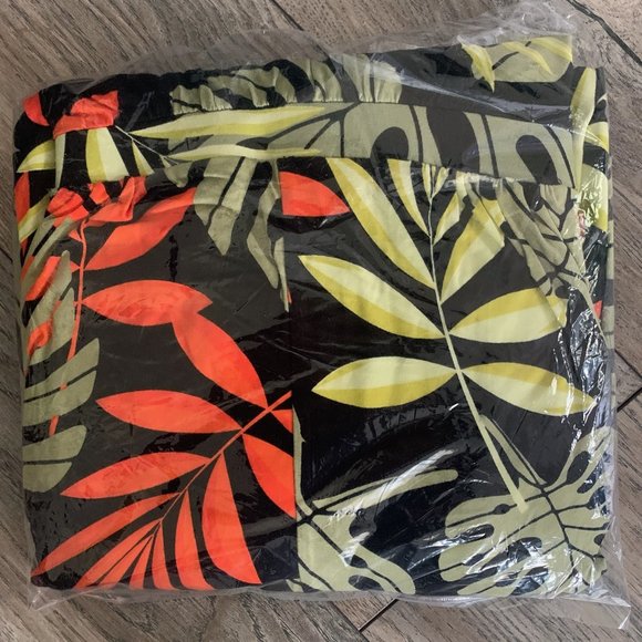 NWT G BY GIULIANA ECOLUXE KNIT DRESS‎ BLACK PALM LARGE - Picture 12 of 12